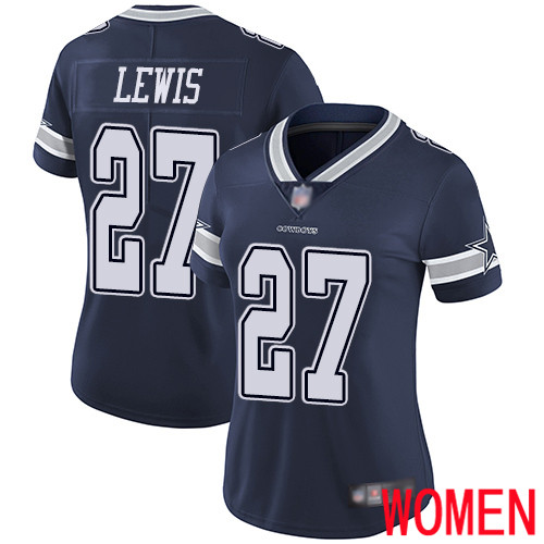 Women Dallas Cowboys Limited Navy Blue Jourdan Lewis Home 27 Vapor Untouchable NFL Jersey